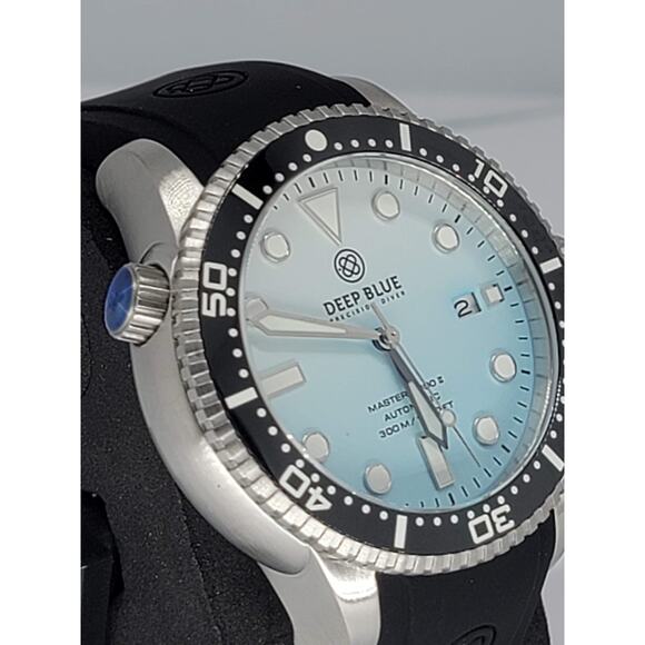 Deep Blue Matte Ice Blue Dial Master 1k Automatic 44mm Diver - Picture 3 of 10